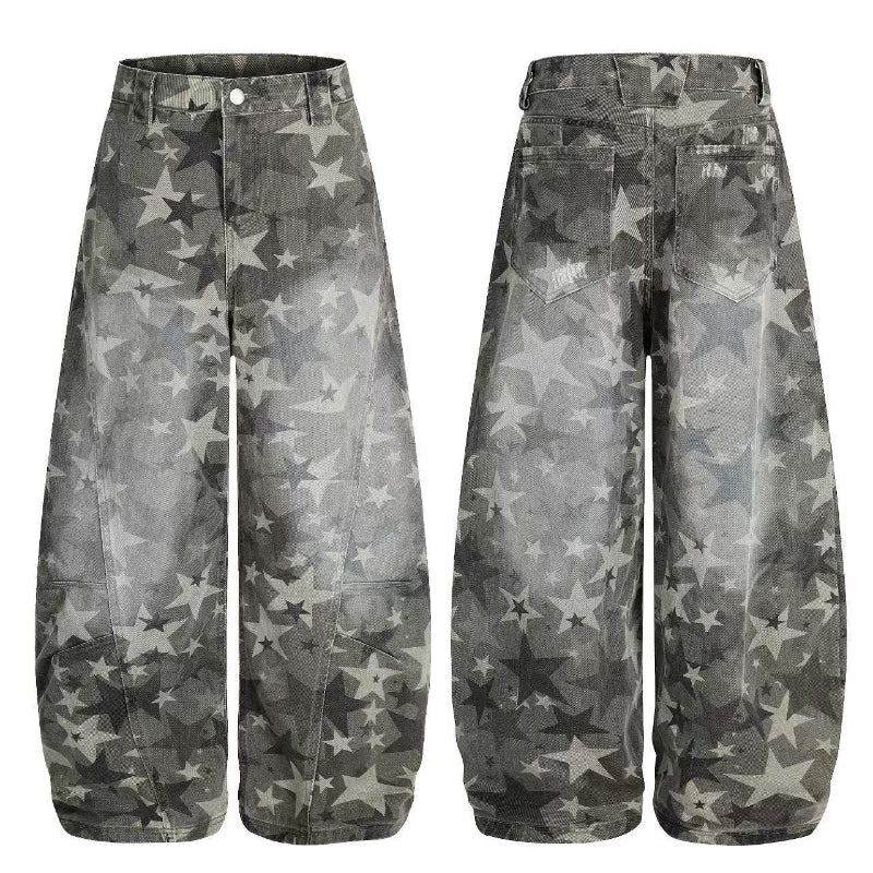 Star Pattern WIde Pants