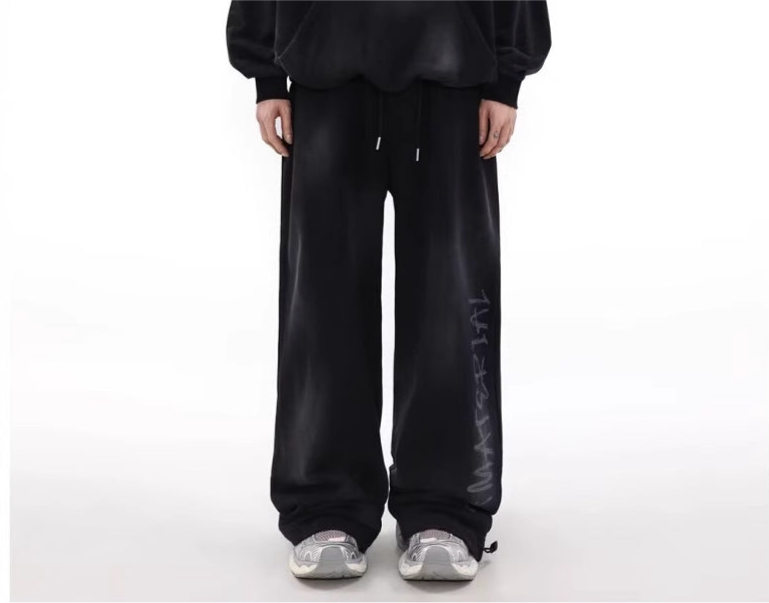 vintage style sweatpants MATERIAL