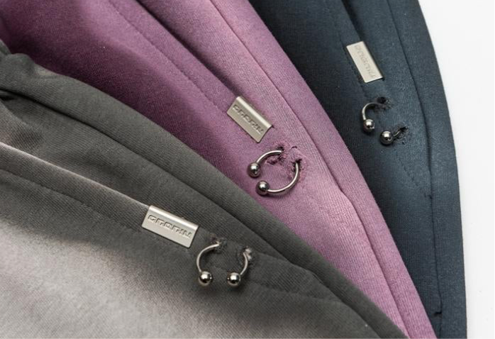 フェイクピアスデザイン ピグメントショーツ カラーバリエ・ディテールアップ Highland