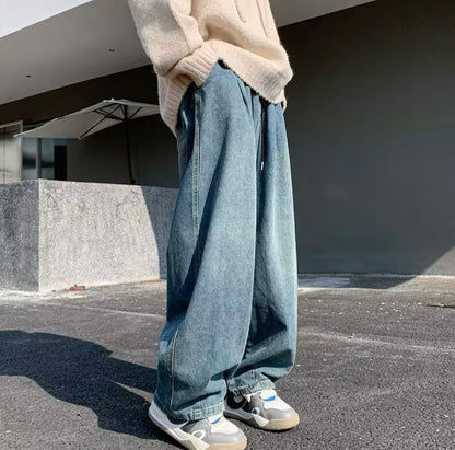 ワイドデニムパンツ ブルー レディースコーディネート High land