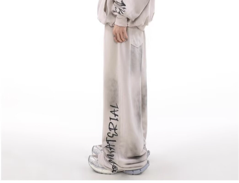 vintage style sweatpants MATERIAL