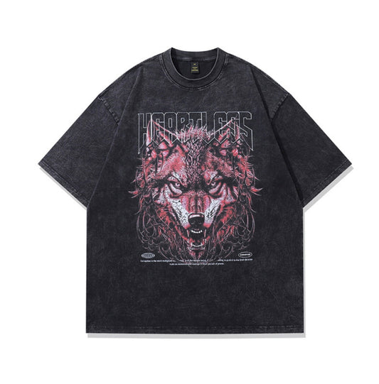 【SALE】MEN'S T-shirt HIPHOP WOLF