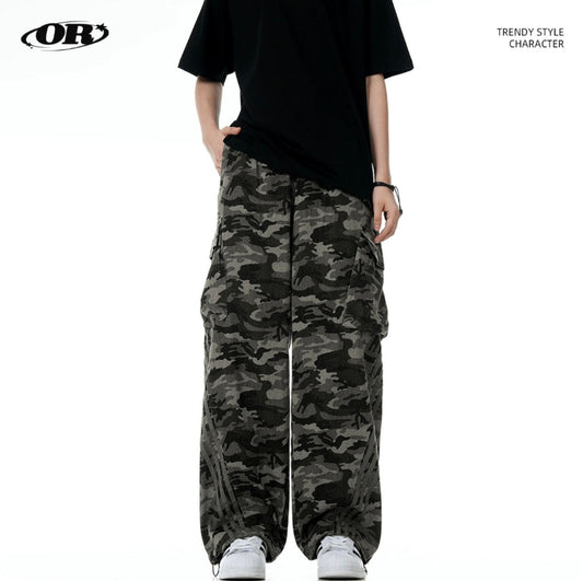 【SALE】street line pants camouflage