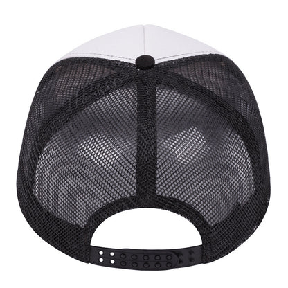 graphic mesh cap