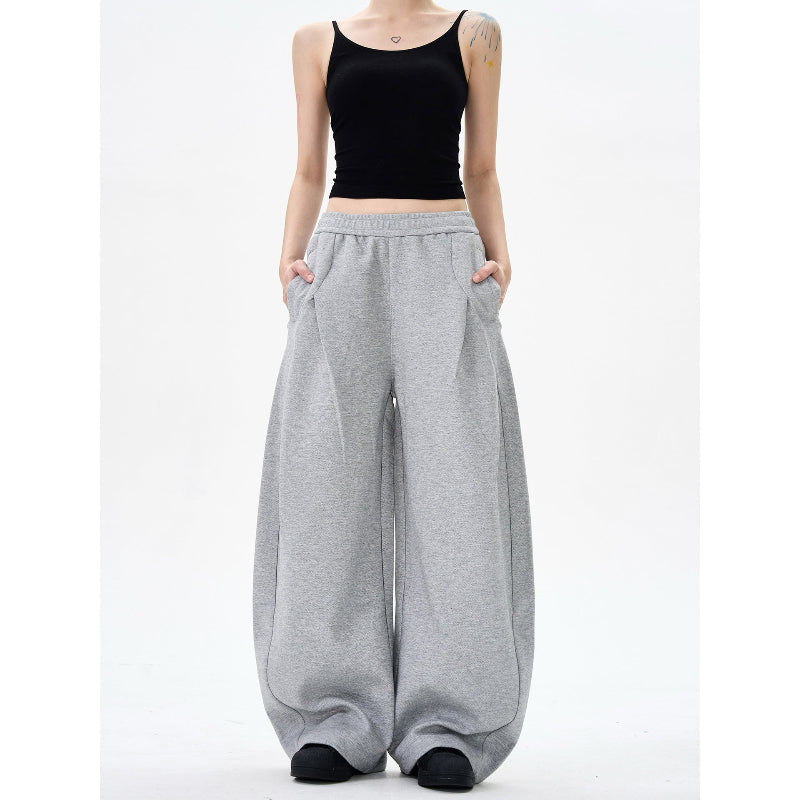 グレー スウェットパンツ オーバーサイズ 正面スタイル High land