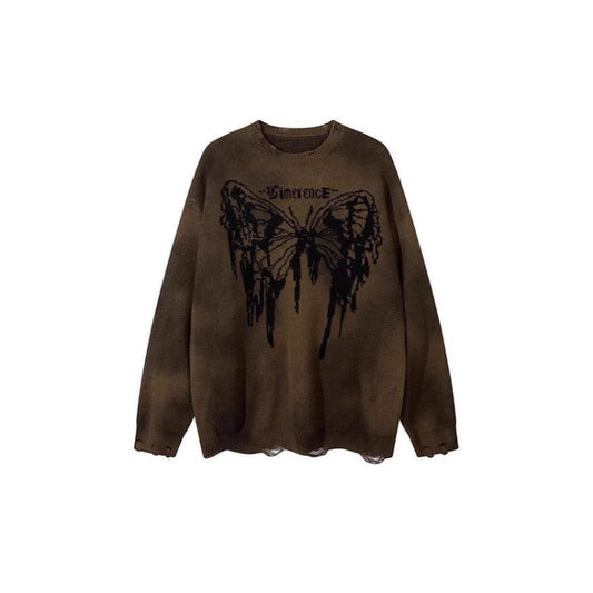 【SALE】vintage sweater butterfly