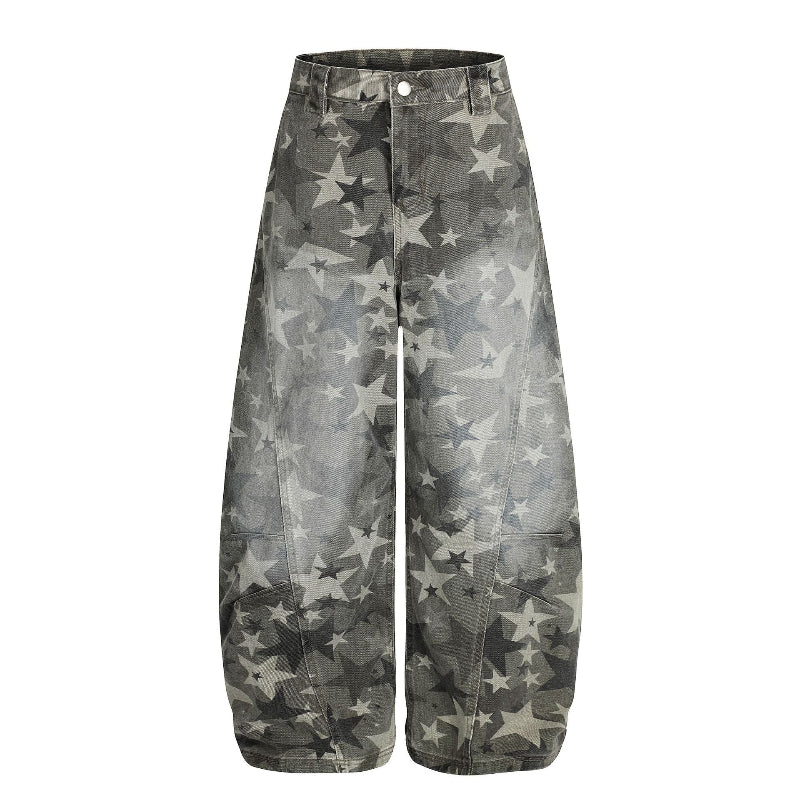 Star Pattern WIde Pants