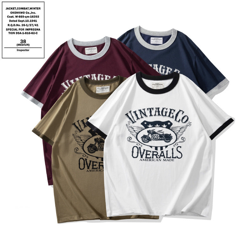 ヴィンテージモーター リンガーTシャツ 4色展開 High land