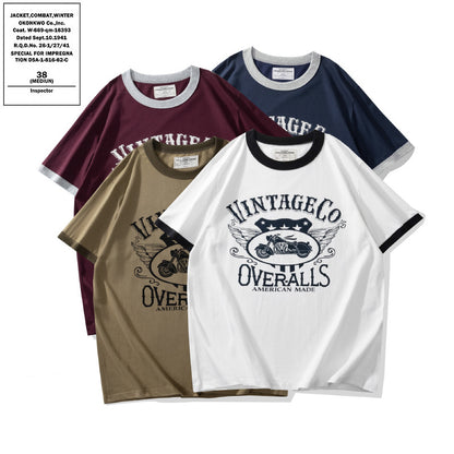 ヴィンテージモーター リンガーTシャツ 4色展開 High land