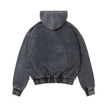 ヴィンテージウォッシュジップフーディー パーカー バックスタイル Taeleplus