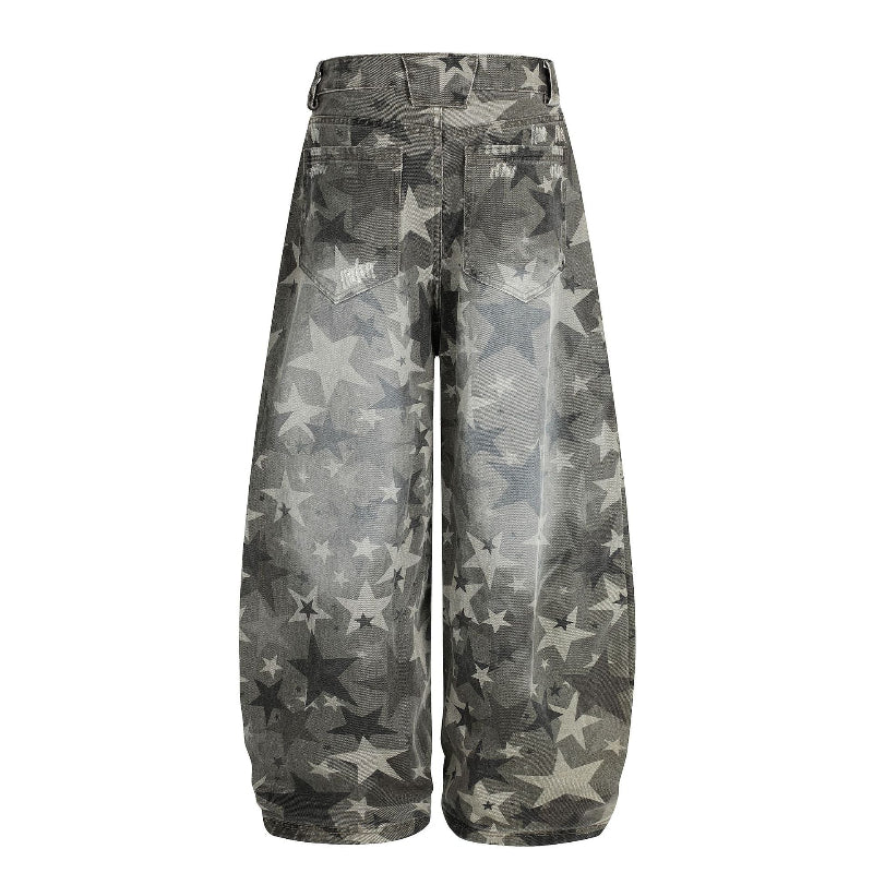 Star Pattern WIde Pants