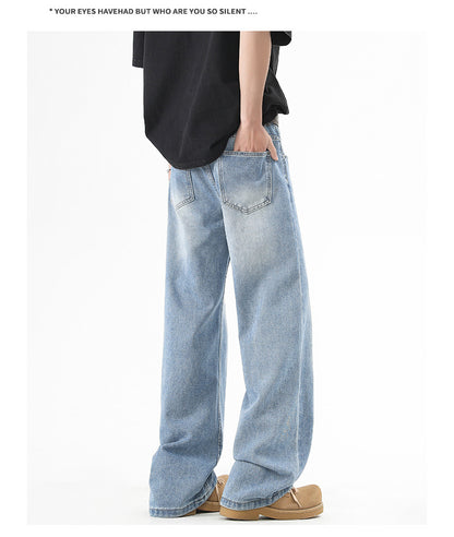 ワイドデニムパンツ ブルー バックデザインコーデ High land