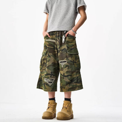 【SALE】RIPPING CARGO SHORTS CMOUFLAGE