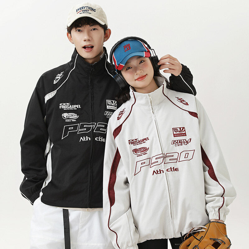 Retro Racing Track Jacket