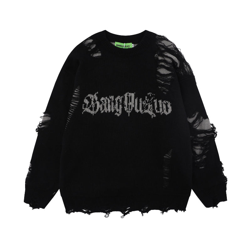 damage sweater 2color