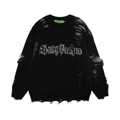 damage sweater 2color