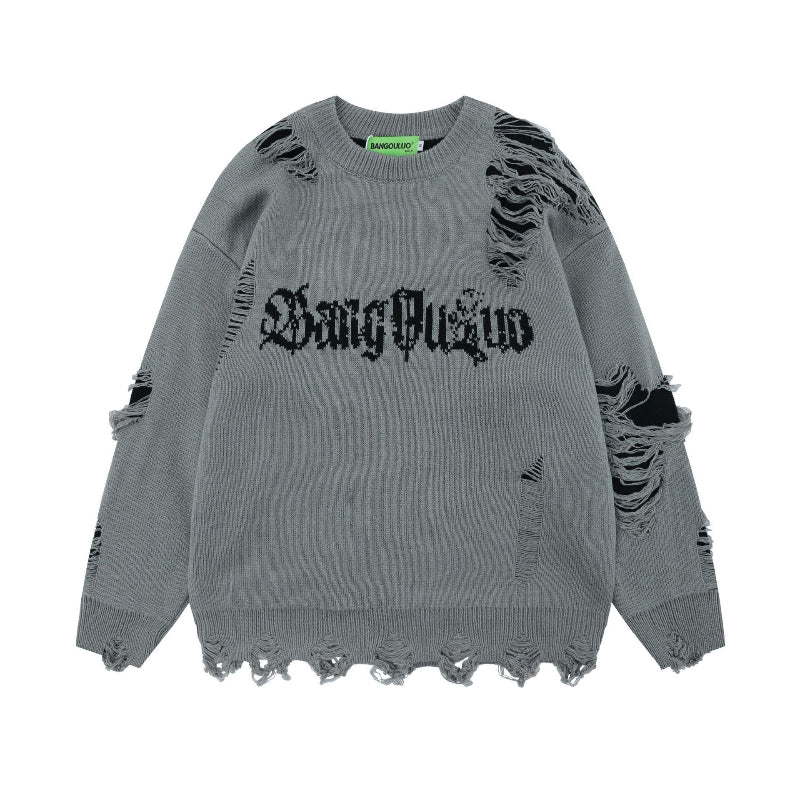 damage sweater 2color
