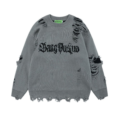 damage sweater 2color
