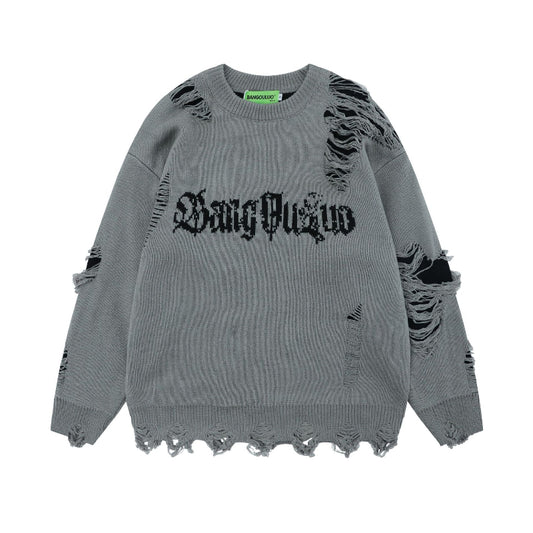 damage sweater 2color