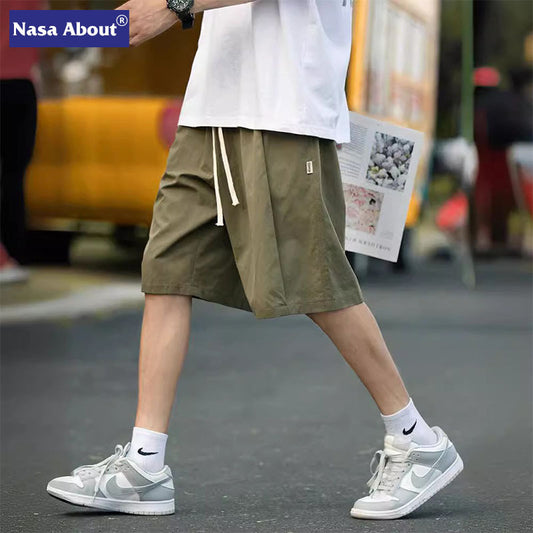 オリーブ カーゴショートパンツ バギー メンズ着用イメージ High land