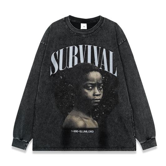 vintage long T-shirt SURVIVAL