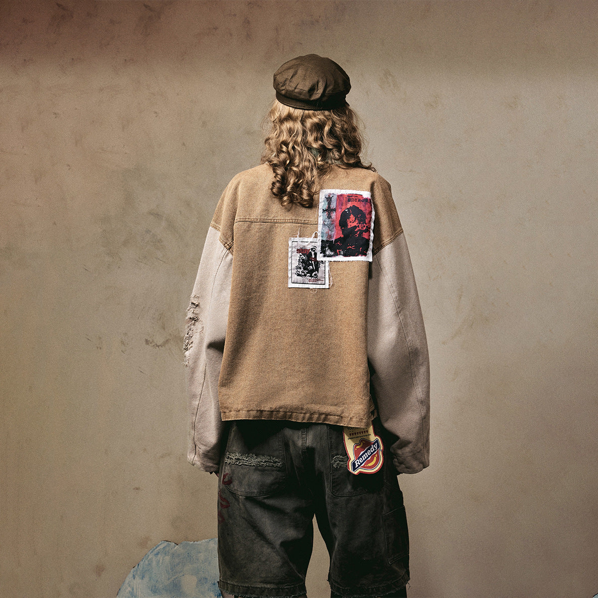 Blondie Patchwork Vintage Denim Jacket