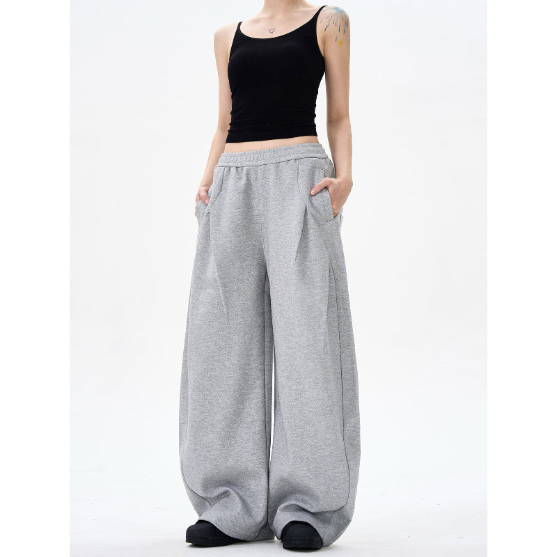 グレー ワイドスウェットパンツ コーデ例 着用イメージ High land