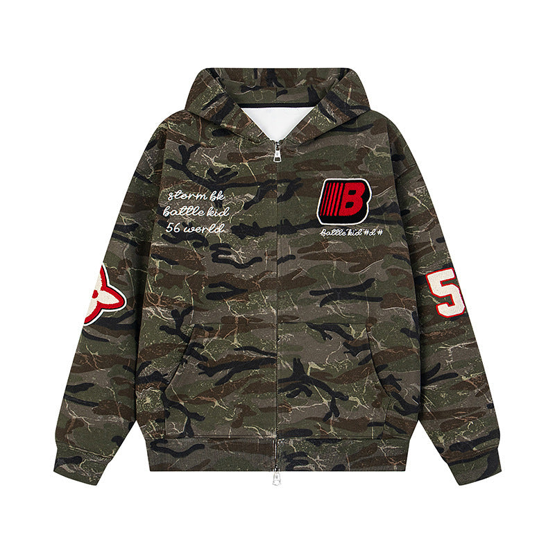 Battle Kid Varsity Zip-Up Hoodie