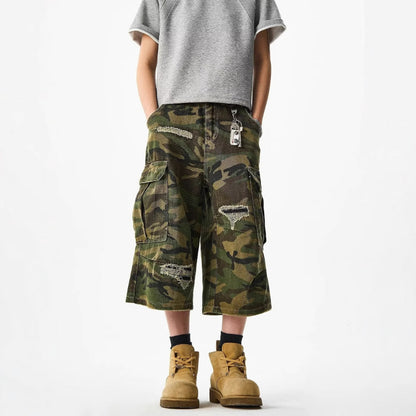 【SALE】RIPPING CARGO SHORTS CMOUFLAGE
