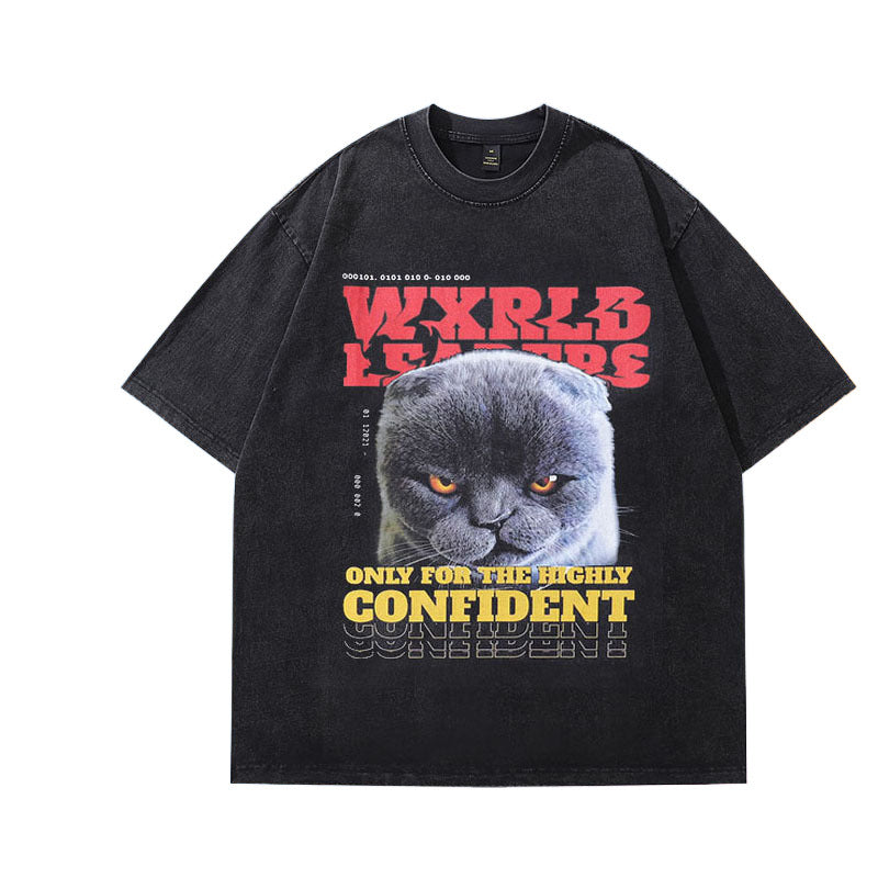 【SALE】MEN'S T-shirt HIPHOP CAT