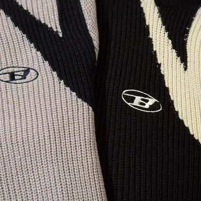 ニットジップアップ ロゴ刺繍 クローズアップ JAKOO SHOW