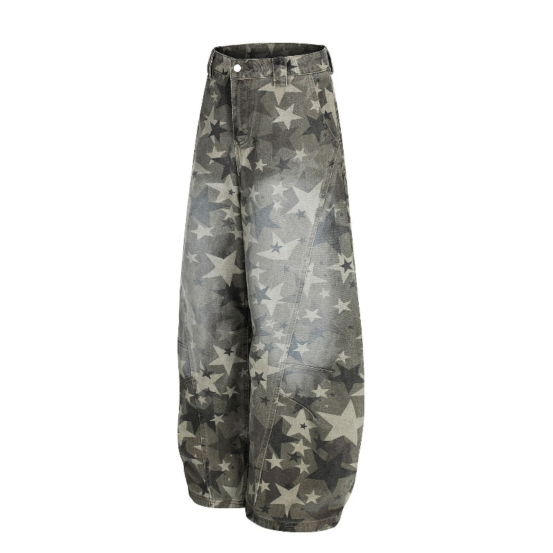 Star Pattern WIde Pants