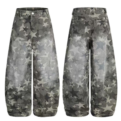 Star Pattern WIde Pants