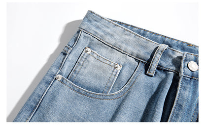 ワイドデニムパンツ バギージーンズ メンズ レディース 韓国ストリート ユニセックス【High land】