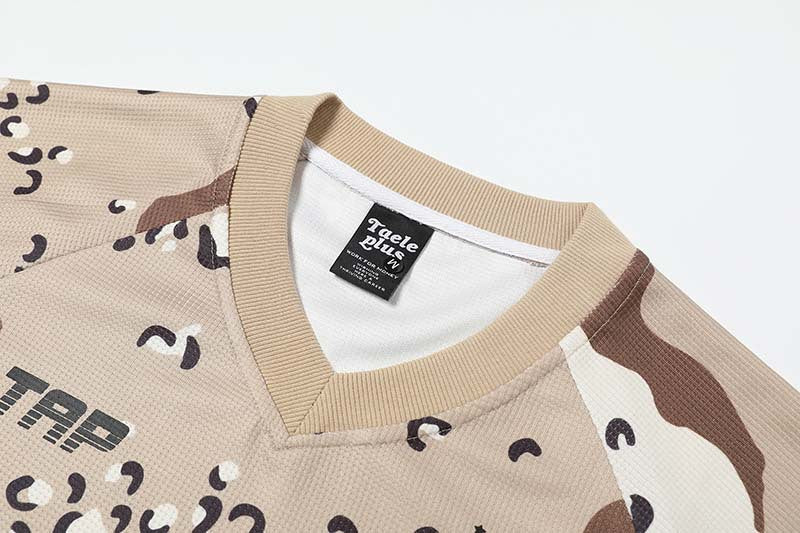 Desert Camo V-Neeck Jersey - Beige