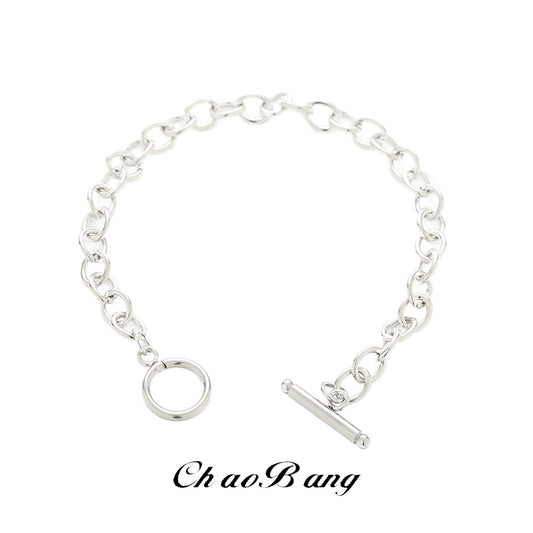 Toggle Chain Bracelet - Silver