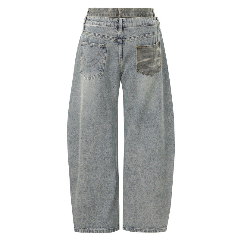 simple damage jeans