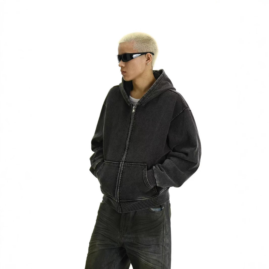 ヴィンテージウォッシュパーカー＆ワイドデニム セットアップモデル 全身コーデ Highland