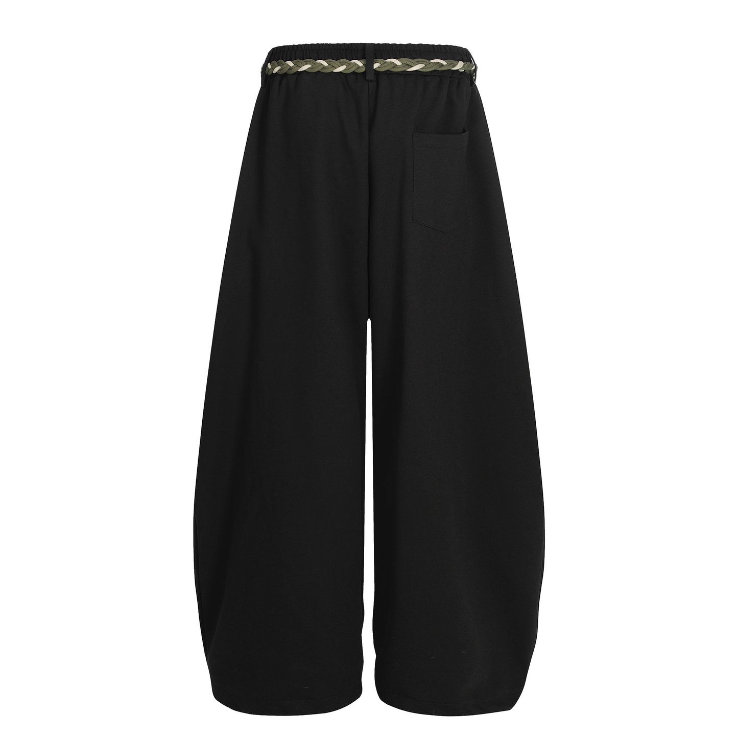 Wide-Leg Sweatpants with Custom Belt