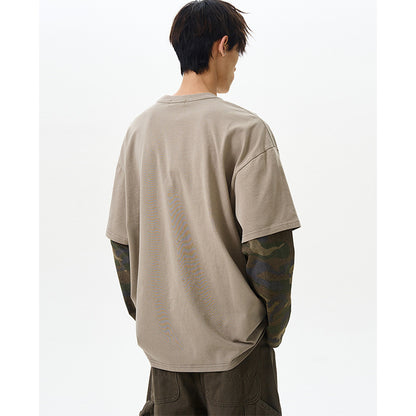 ヴィンテージダメージ加工Tシャツ バックスタイル ビッグシルエット