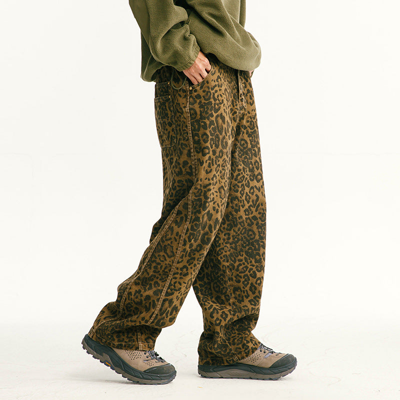 ブラウンレオパードプリント / S