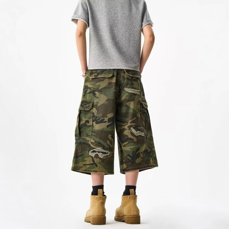 【SALE】RIPPING CARGO SHORTS CMOUFLAGE